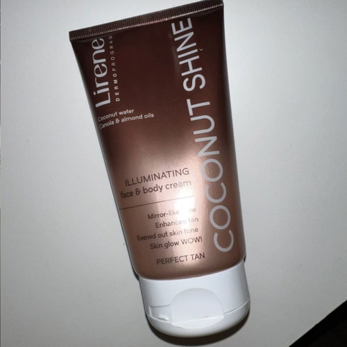 Lirene Coconut Shine Illuminating Face & Body Cream used once