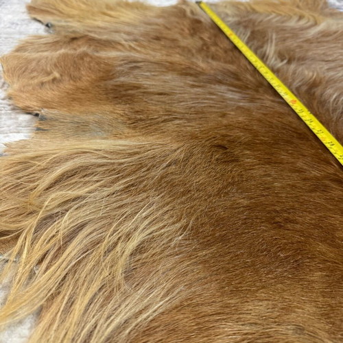 Leather goat rug used