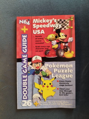 Nintendo N64 Official Magazine 26 άριστο με οδηγό Pokemon Puzzle League και Mickey's Speedway USA