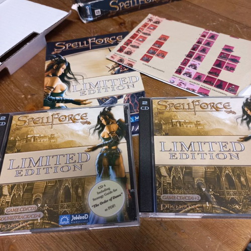 Spellforce PC game limited edition used, worn box