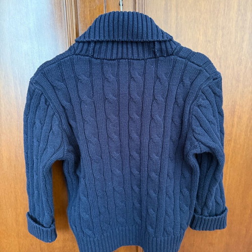 Ralph Lauren baby cardigan 24M blue knitted like new