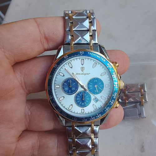 Poedagar unisex wristwatch like new, blue and silver