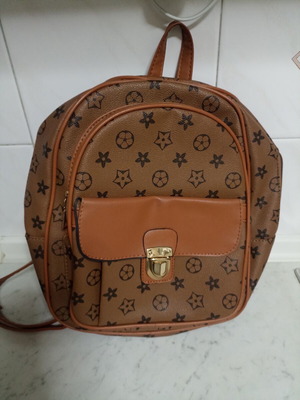 Backpack πλάτης σαν καινούργιο, μπεζ και καφέ