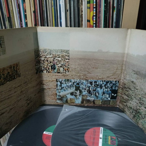 Woodstock two double record used, 80s Greek reissue, rock
