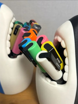 Shark Pencil Holder New 3D Printed for Stationery