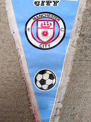 Λάβαρο Manchester City 70's μεταχειρισμένο