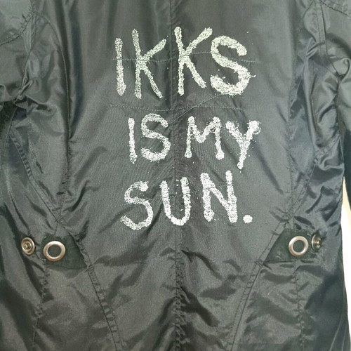 Ikks trench coat used, black, size 150