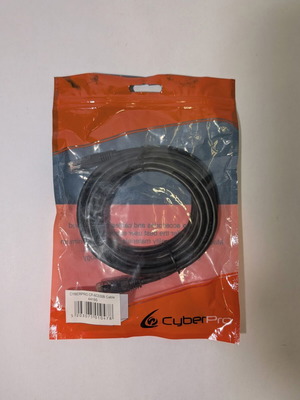 Ethernet Cat.6 CyberPro CP-6C030B UTP Network Cable 3m new