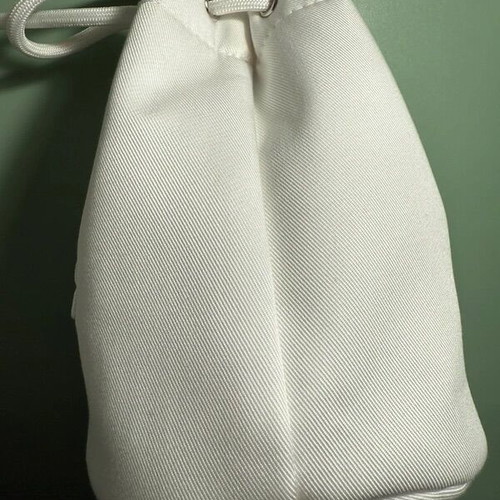 Dior toiletry bag pouch new, white with silver details