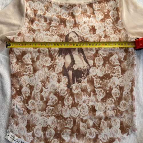 Intimissimi transparent mesh top new, size S, beige