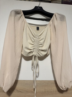 Shein top elastic, like new, beige, size M
