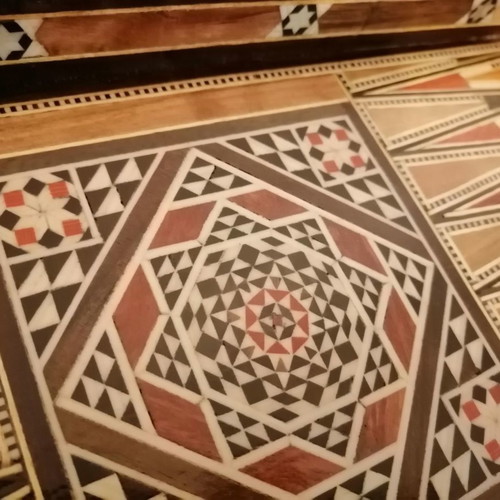 Backgammon-Chess handmade unused 30 years old with ornate pieces
