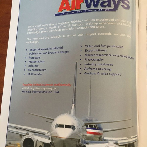 Airways Magazine 12 issues like new, year 2013