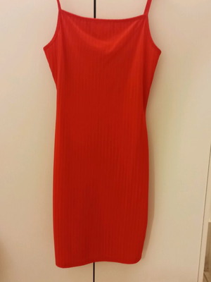 Shein midi dress red like new size S