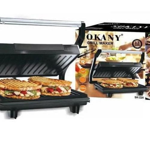 Sokany Sandwich Maker Grill 1200W New, Gray