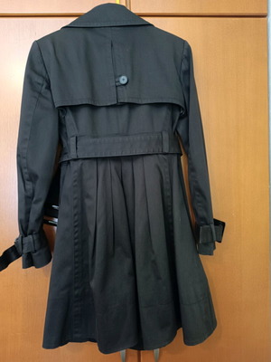 Zara women's trench coat used, brown, size M