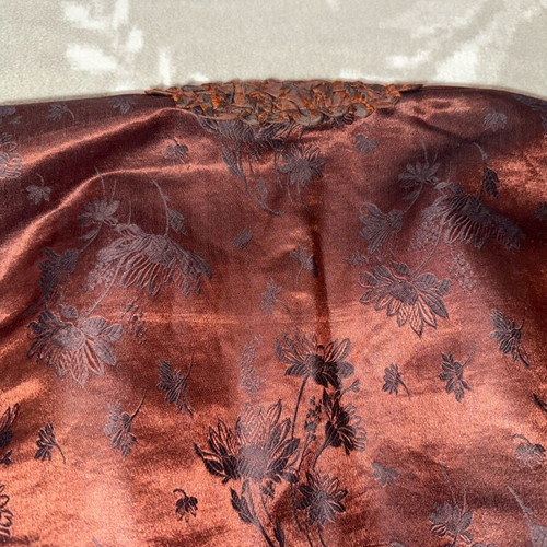 Traditional Soufli kaftani used from atlas fabric and apron early 1900s
