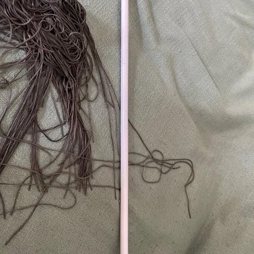 Curtain with fringes and adjustable rod, Leroy Merlin