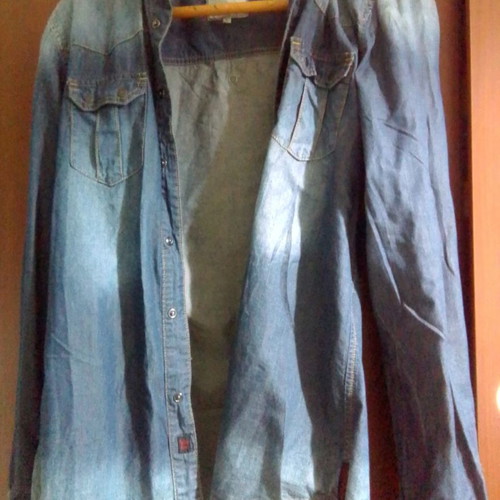 Jeans shirt blue size L used