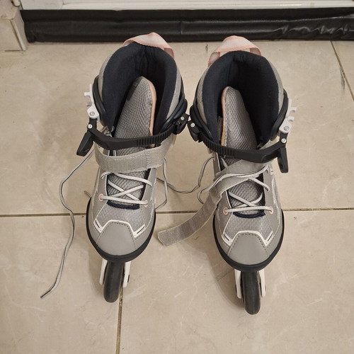 Oxelo Kids Fitness Fit3 Inline Skates used, adjustable size 35-38