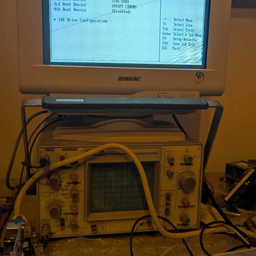 Intel VC820 Slot 1 AGP motherboard used with Pentium III 700MHz and 256MB RDRAM
