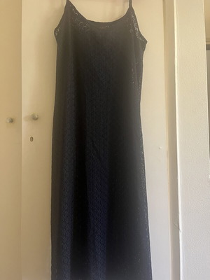See Through Dress used, size M-L, black
