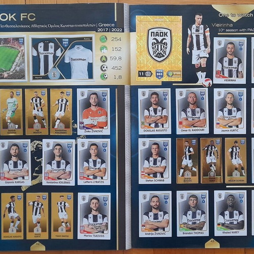 FIFA 365 2023 sticker album used, complete