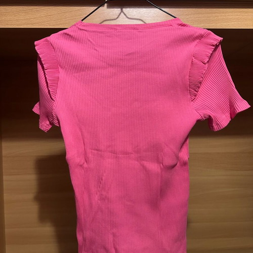 Zara short-sleeve shirt like new, fuchsia, size L