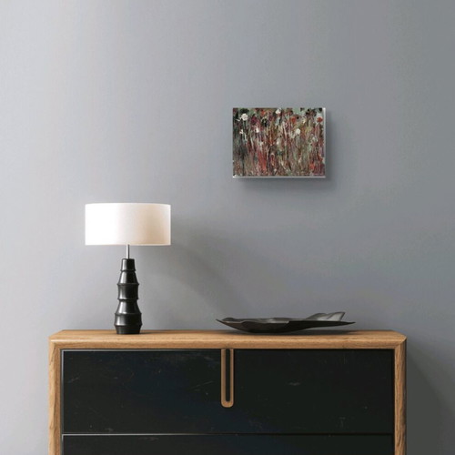 Two small oil paintings like new, abstract landscapes