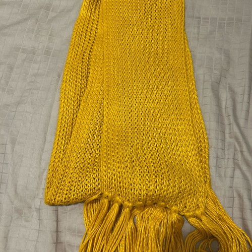 Long mustard scarf like new