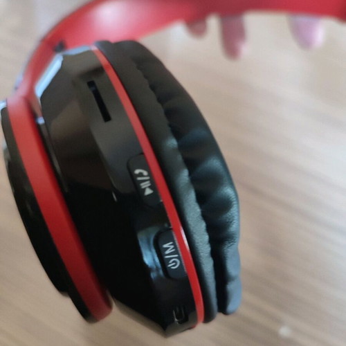 Headset wireless and wired headphones red, new