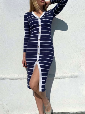 Guess dress, white and blue, size S