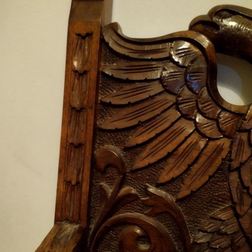 Skyrian Handcarved Two-Seater Sofa like new with Hand-Embroidered Pillows