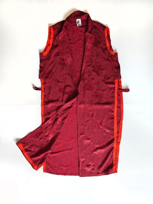 Kimono Remember Athens Mykonos unisex new, burgundy with orange trim