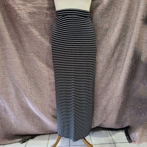 ZARA maxi striped skirt used, size S-M, dark blue