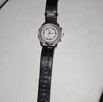 Calvin Klein men's wristwatch, black leather strap