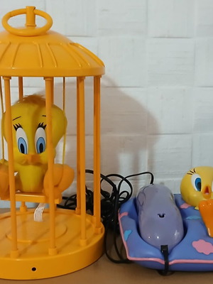Vintage παιχνίδια Singin' & Swingin' Tweety Pie μεταχειρισμένα, πακέτο 2