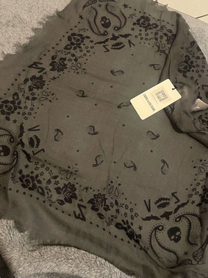 Zadig & Voltaire ZV Nuage Nano Cashmere Scarf new gray