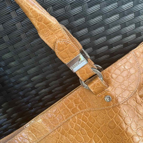 Ferre Vintage handbag used, calf leather, 50x34x16 cm