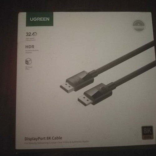 Ugreen DisplayPort 1.4 cable 1m black ultra hi speed 8K/60Hz