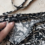 Floral skirt Sinsay size L, like new, black and white