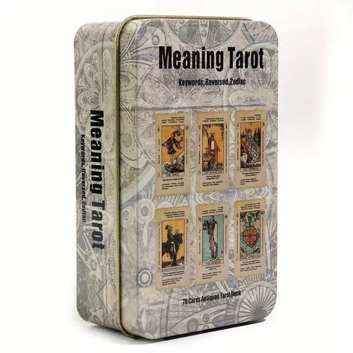 Tarot cards new with 78 cards in metal box
