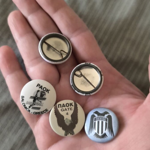 PAOK badges from the 90s like new, pack of 57