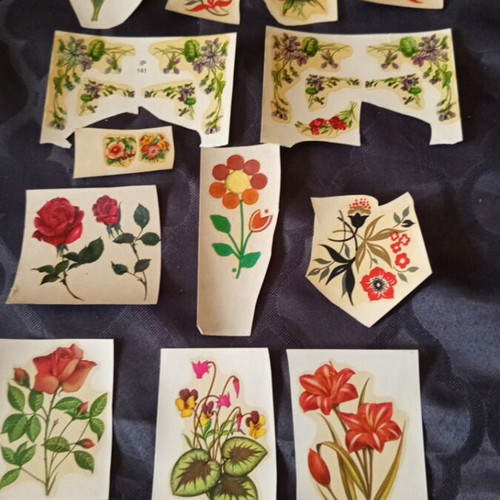 Vintage decals pack of 15 used