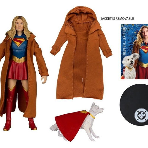 McFarlane DC Multiverse Supergirl Krypto 7" Action Figure Gold Label new