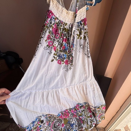 Women's summer dress used, cotton with floral pattern