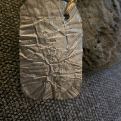 Bronze artwork with stone base like new by Katerina Moraiti