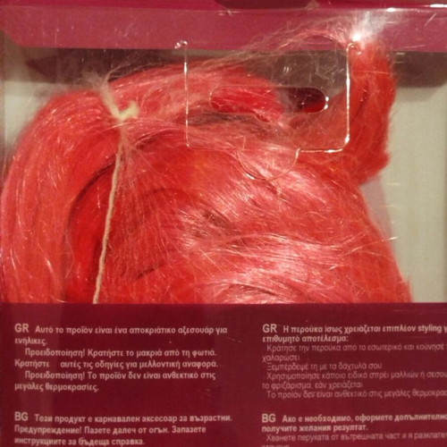 Carnival wig new, glam short blunt pink with fringe