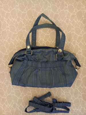 Τσαντάκι υφασμάτινο μπλε χιαστί σαν καινούργιο για κορίτσια