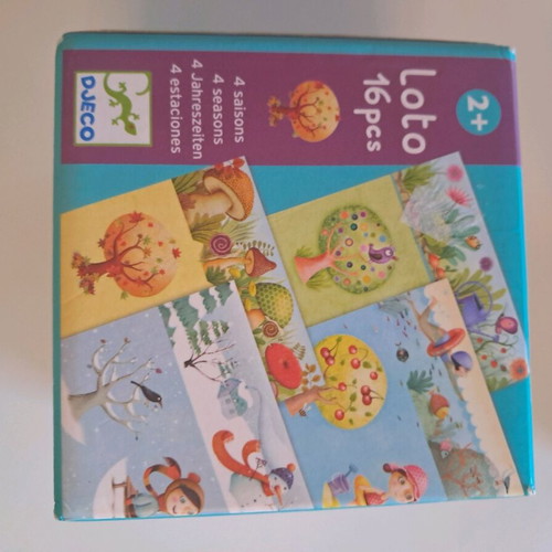 Card games used, set of 4 for children from 2 years old